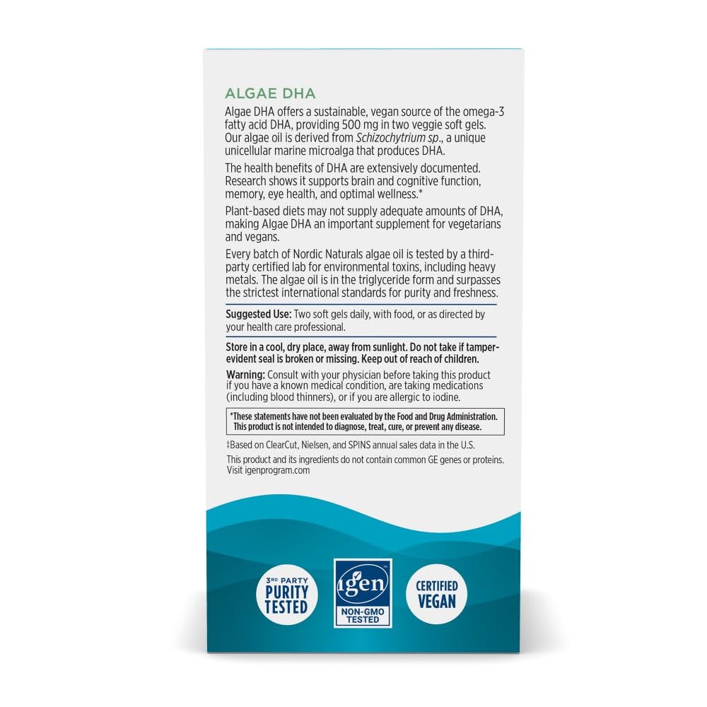 Plant-based omega-3 from microalgae