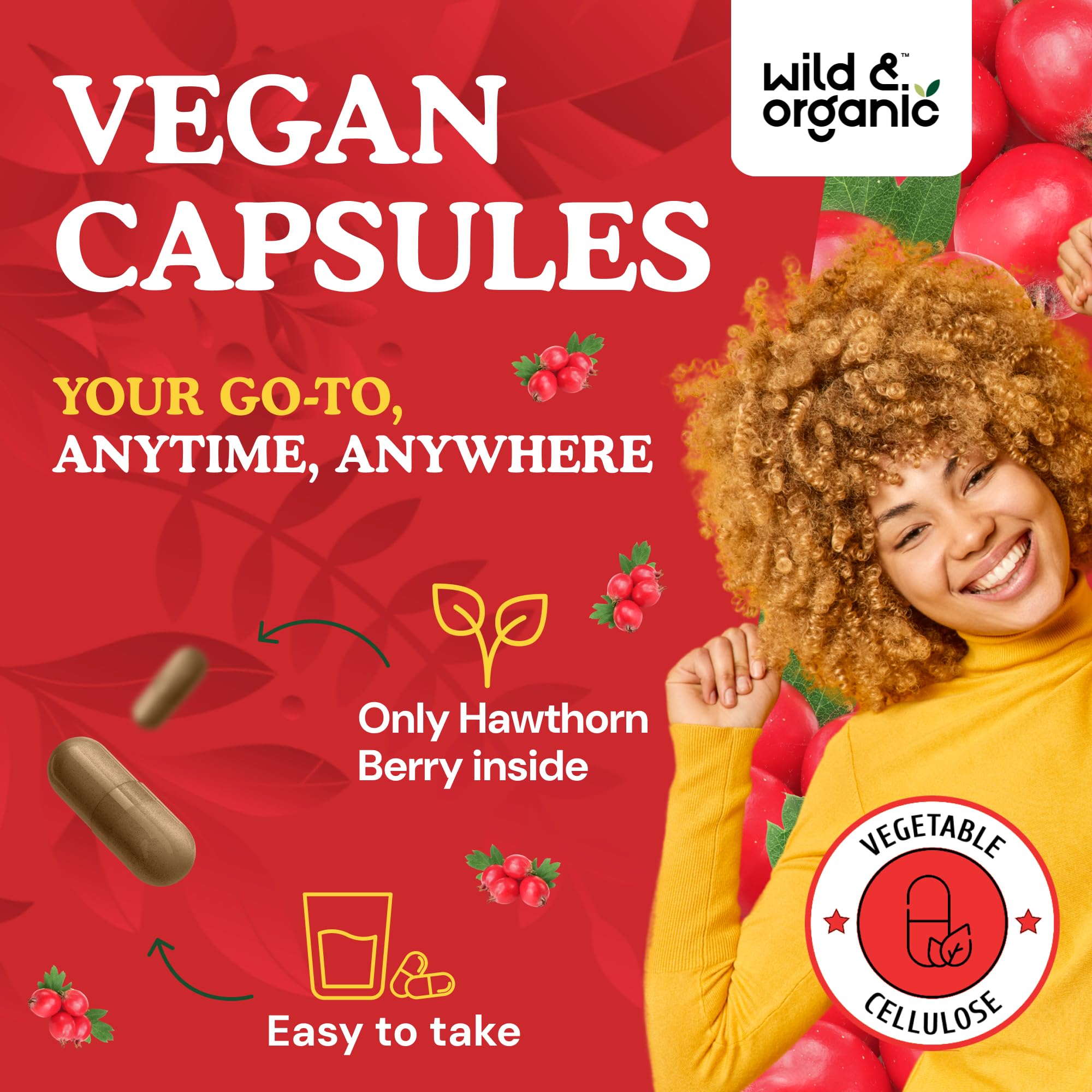 Plant-based vegan ingredients label on packaging