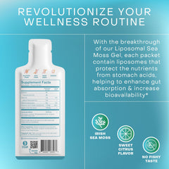 Vegan, plant-based sea moss gel with organic Irish sea moss