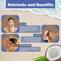 Moisturized skin showing non-greasy finish from fractionated coconut oil
