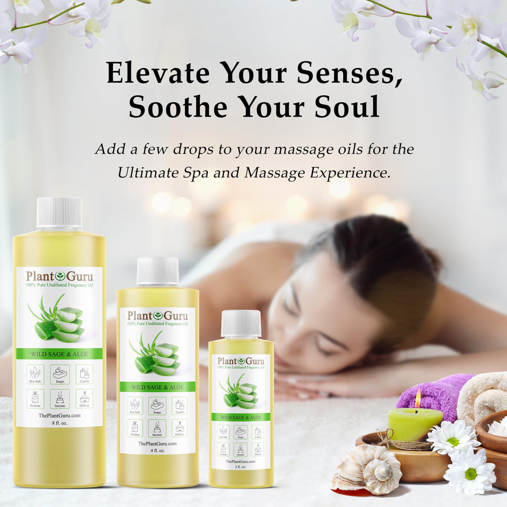 Plant Guru Wild Sage Aloe fragrance oil ingredients — phthalate- and alcohol-free option