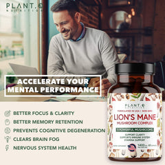 Mushroom blend capsules for brain health and immunity
