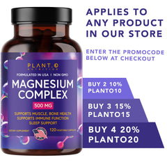 Vegan magnesium oxide/citrate supporting heart health and digestion
