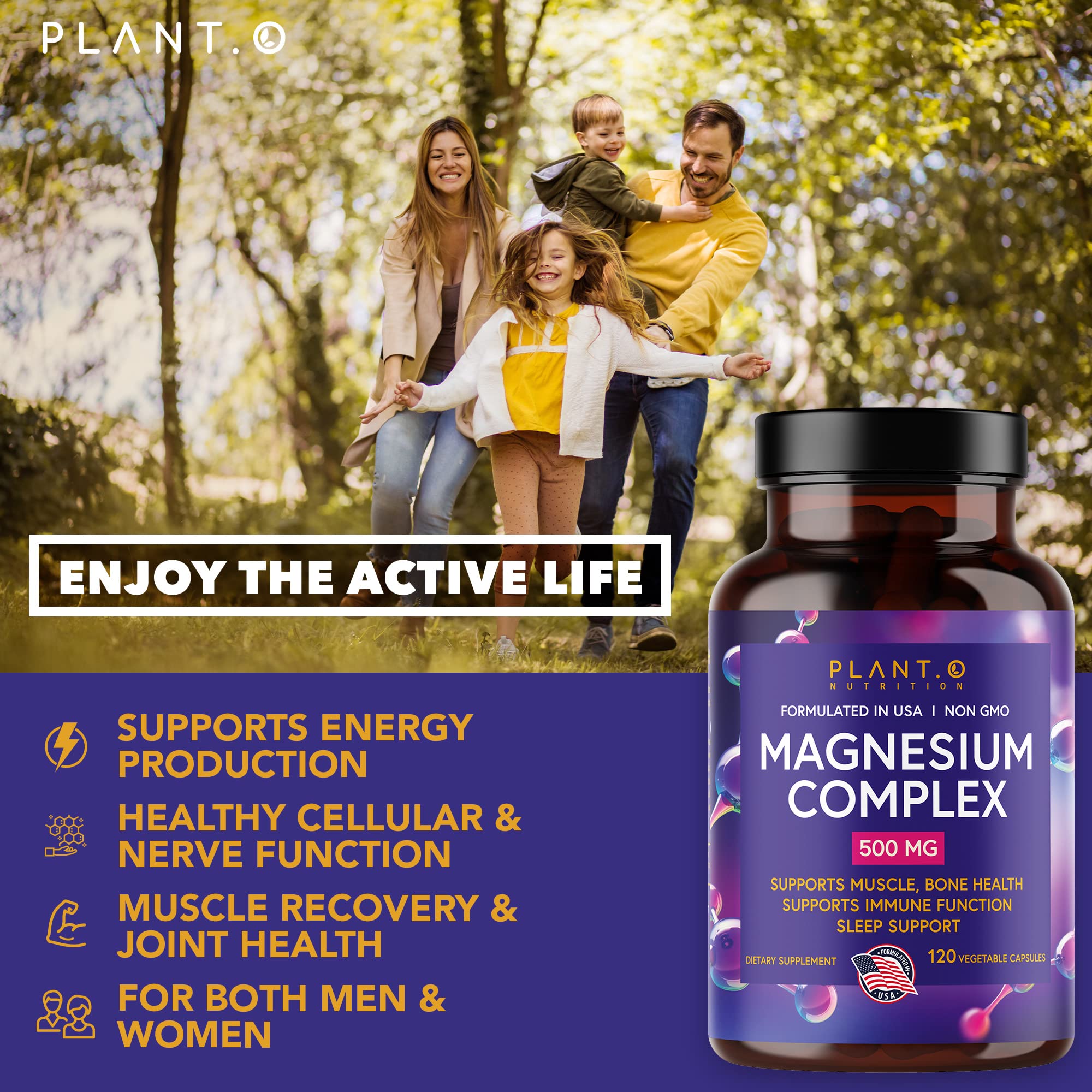 Magnesium for sleep and relaxation aiding calm and restorative sleep