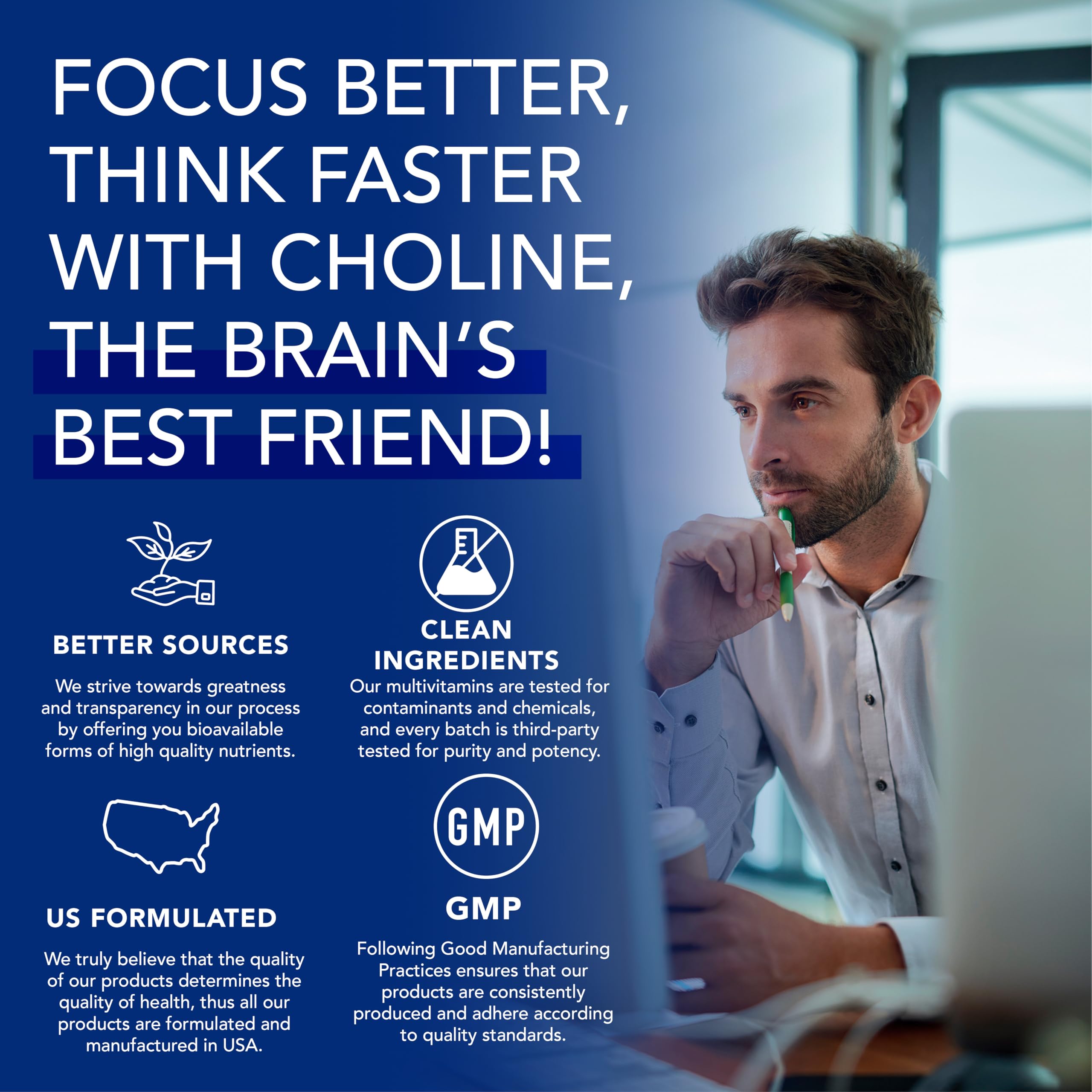 Brain and cognitive health concept representing phosphatidylcholine benefits