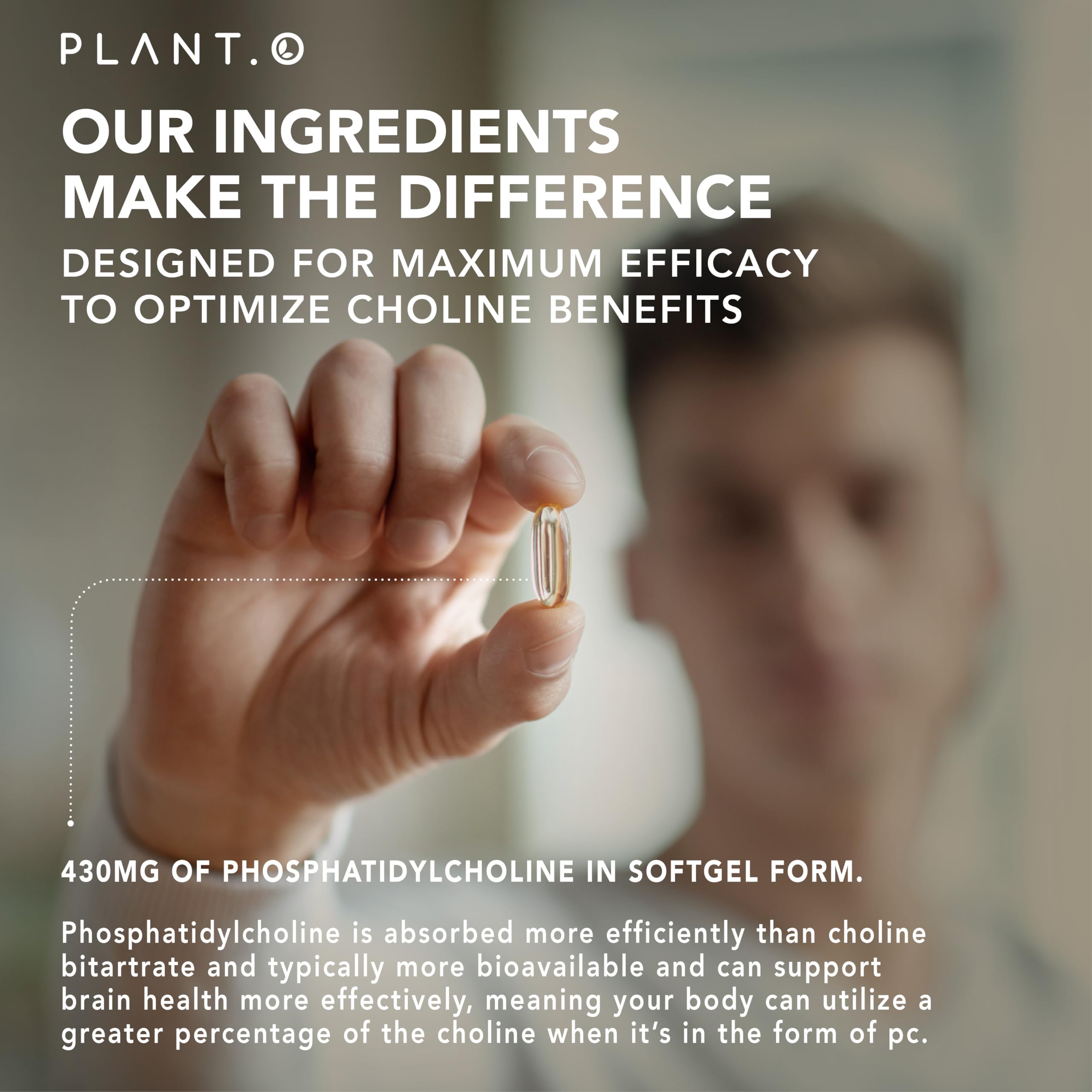 Natural soy lecithin source illustration for phosphatidylcholine