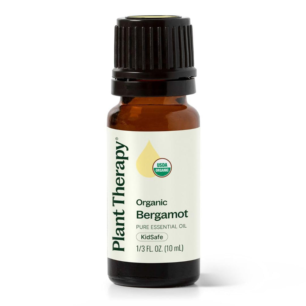 Plant Therapy Organic Bergamot Essential Oil bottle, 10 mL