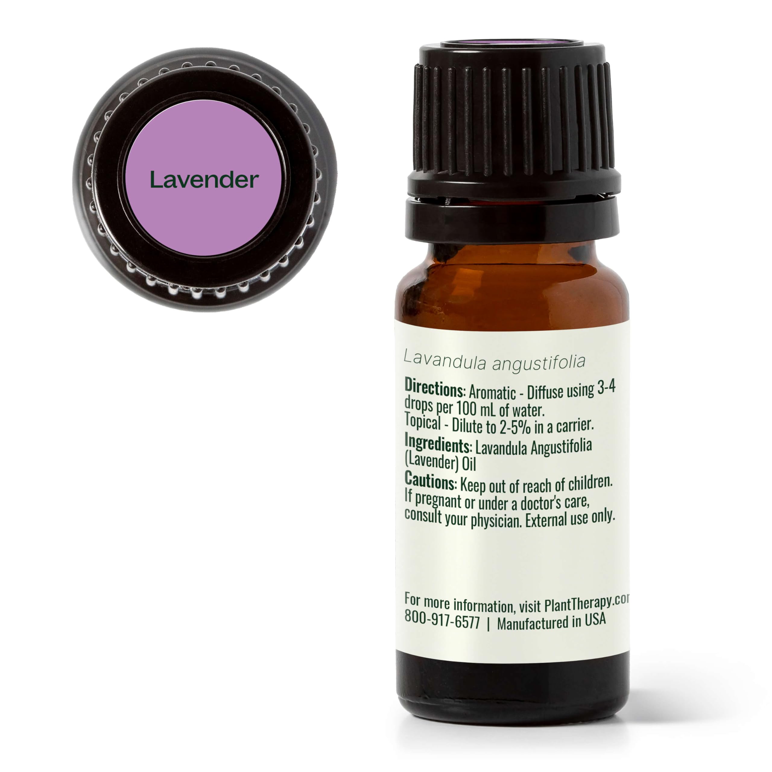 Plant Therapy lavender essential oil packaging and branding