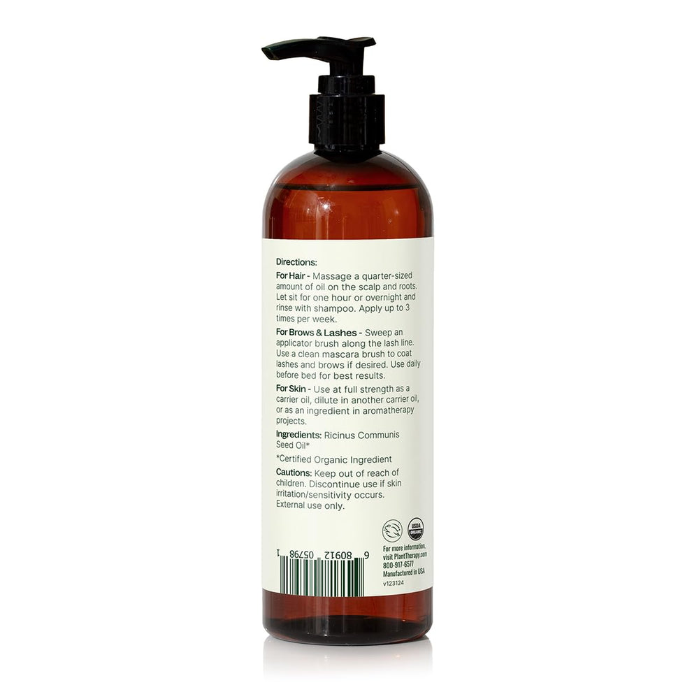 Packaging shot of Plant Therapy Castor Oil 16 oz