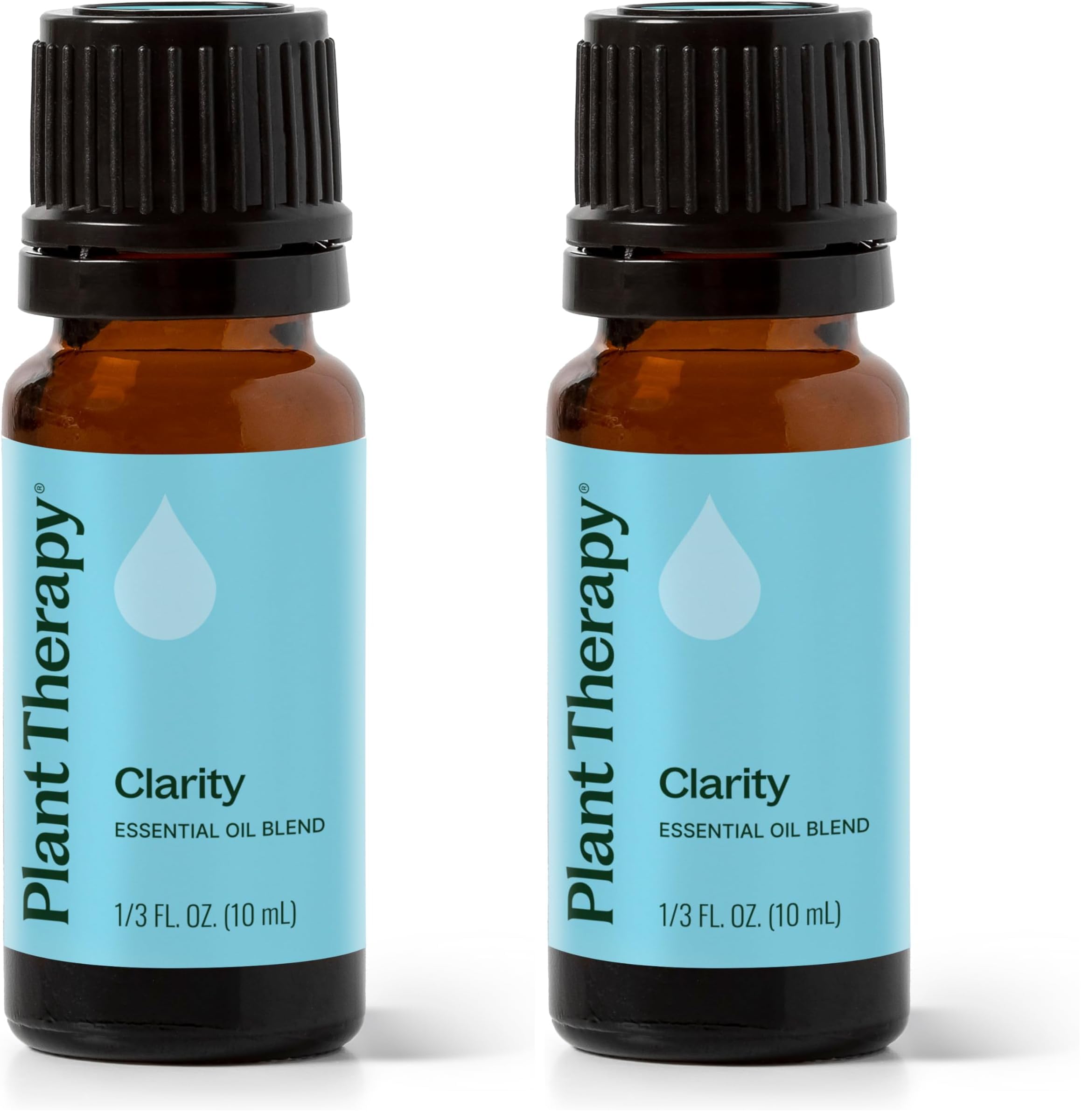 Plant Therapy Clarity bottle front view highlighting focus-support potential.
