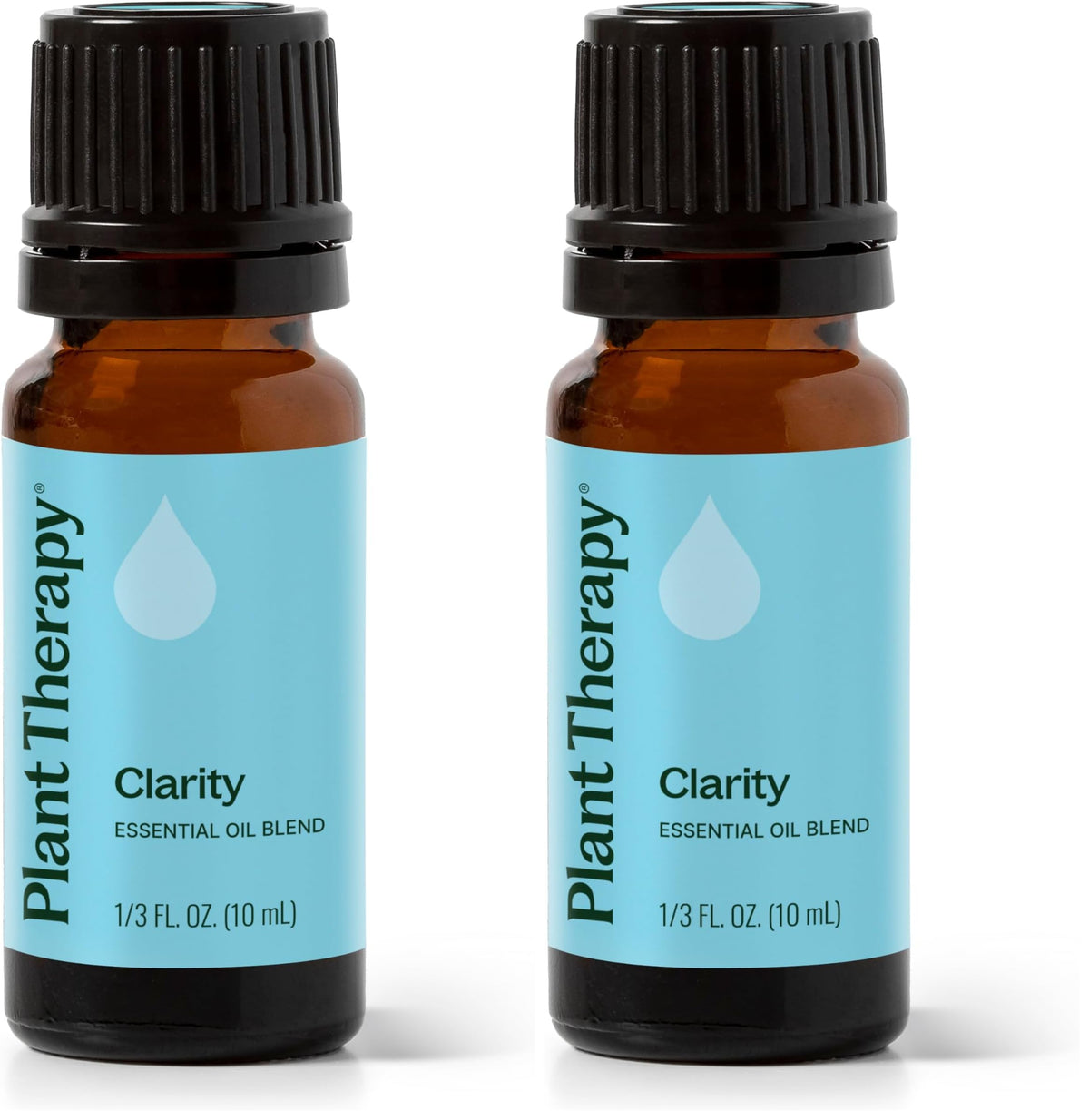Plant Therapy Clarity bottle front view highlighting focus-support potential.