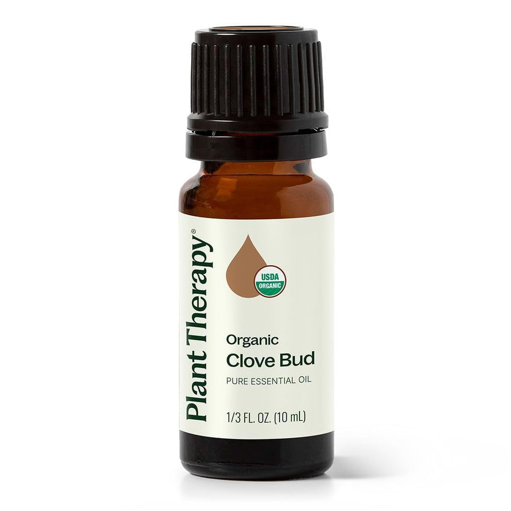 Bottle of Plant Therapy Clove Bud Organic Essential Oil, 10 mL