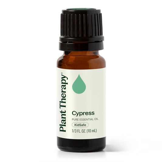 Bottle of Plant Therapy Cypress Essential Oil 10 mL