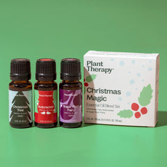 Close-up of Plant Therapy essential oil bottle label