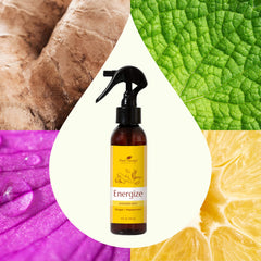 Shower steamer mist in use in a bright bathroom