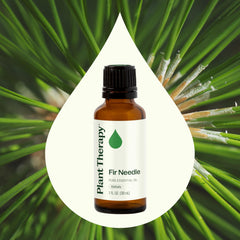 Plant Therapy Fir Needle Steam setup for a soothing inhalation ritual.