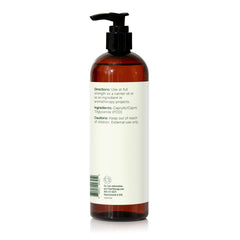 Lifestyle scene with Fractionated Coconut Oil bottle and natural background