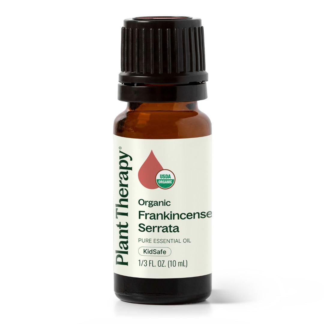 Plant Therapy Organic Frankincense Serrata essential oil bottle 100% pure 10 mL