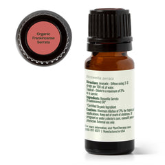 Pure essential oil bottle with natural wooden cap