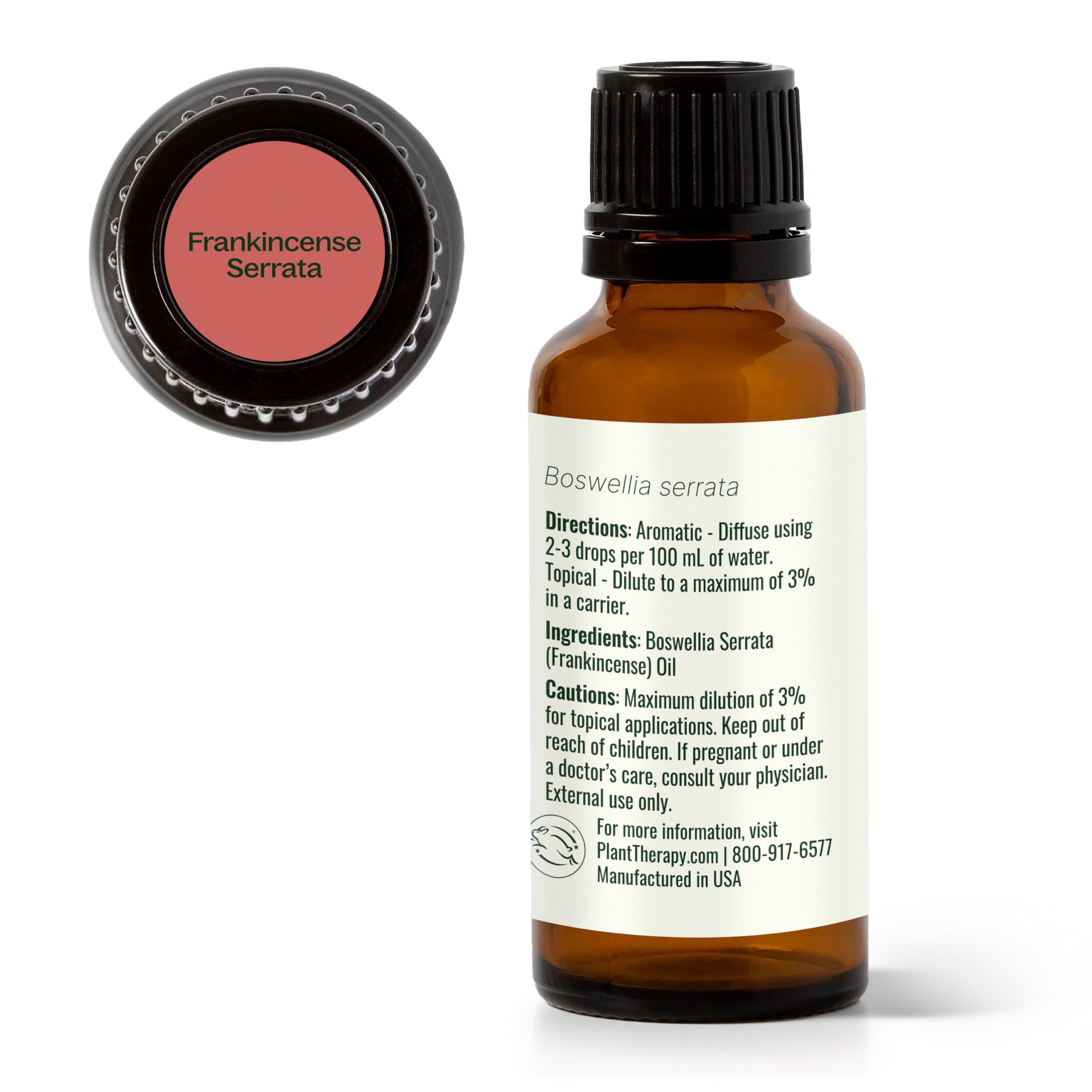 Lifestyle shot of Frankincense Serrata essential oil used in aromatherapy