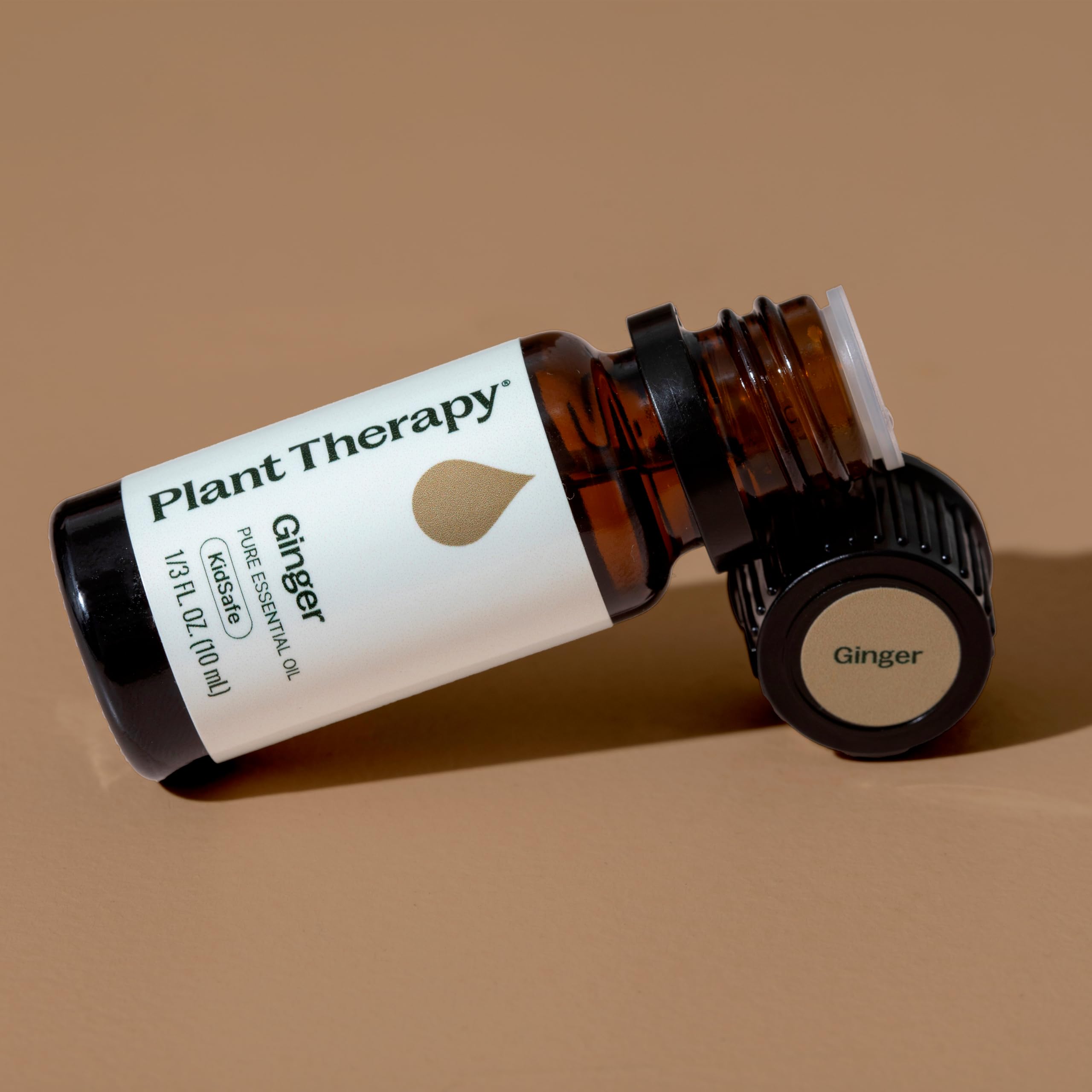 Ginger essential oil bottle with Plant Therapy packaging