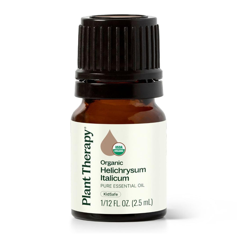 Bottle of Plant Therapy Helichrysum Italicum essential oil 2.5 mL