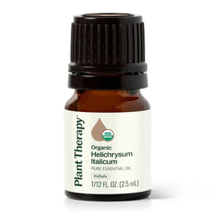 Bottle of Plant Therapy Helichrysum Italicum essential oil, 2.5 mL