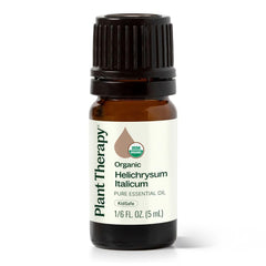 Front view of Plant Therapy Helichrysum Italicum essential oil 5 mL bottle