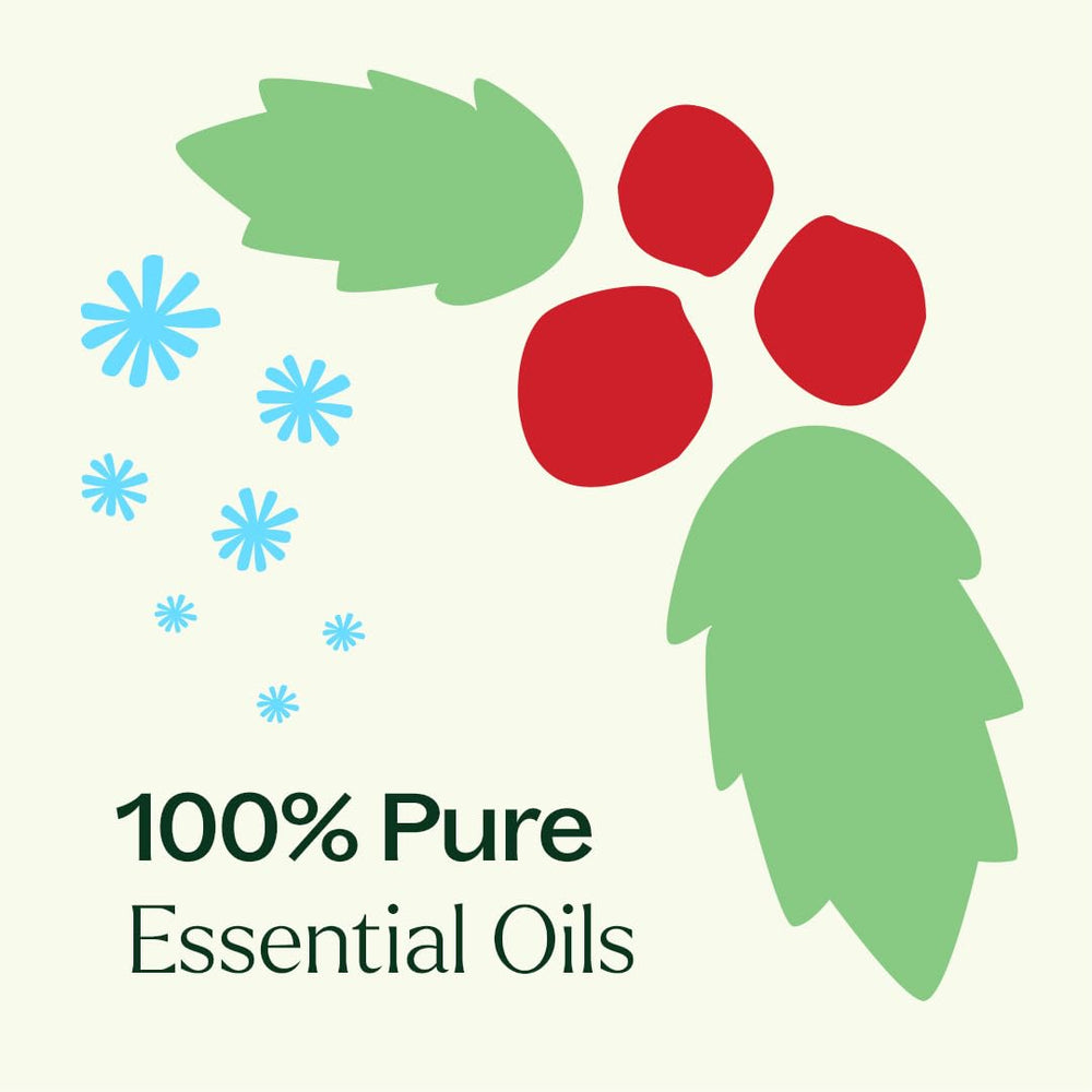 Holiday diffuser setup with essential oils