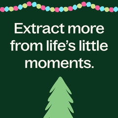 Festive holiday scents banner artwork