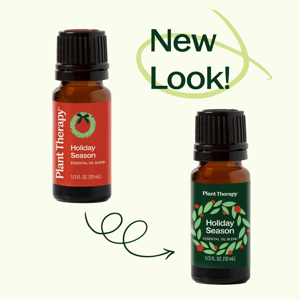 Plant Therapy branding on essential oil bottle