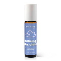 Back label with ingredients and directions on the KidSafe Calming the Child roll-on
