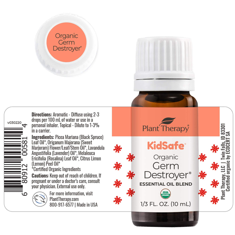 Destroyer essential oil label on Bottle