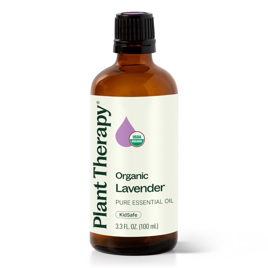 Bottle of Plant Therapy Organic Lavender Essential Oil 100 mL