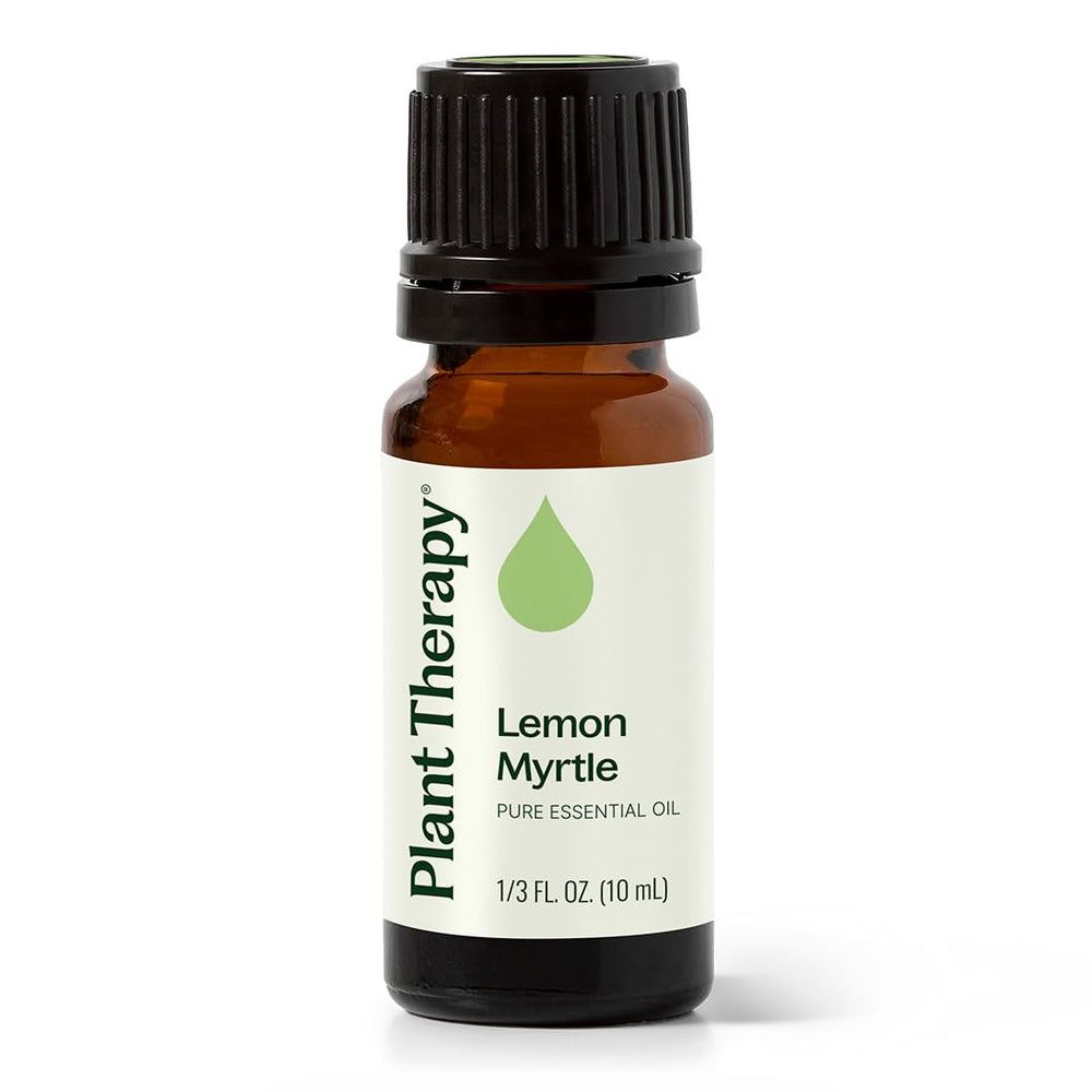 Bottle of Plant Therapy Lemon Myrtle Essential Oil 10 mL