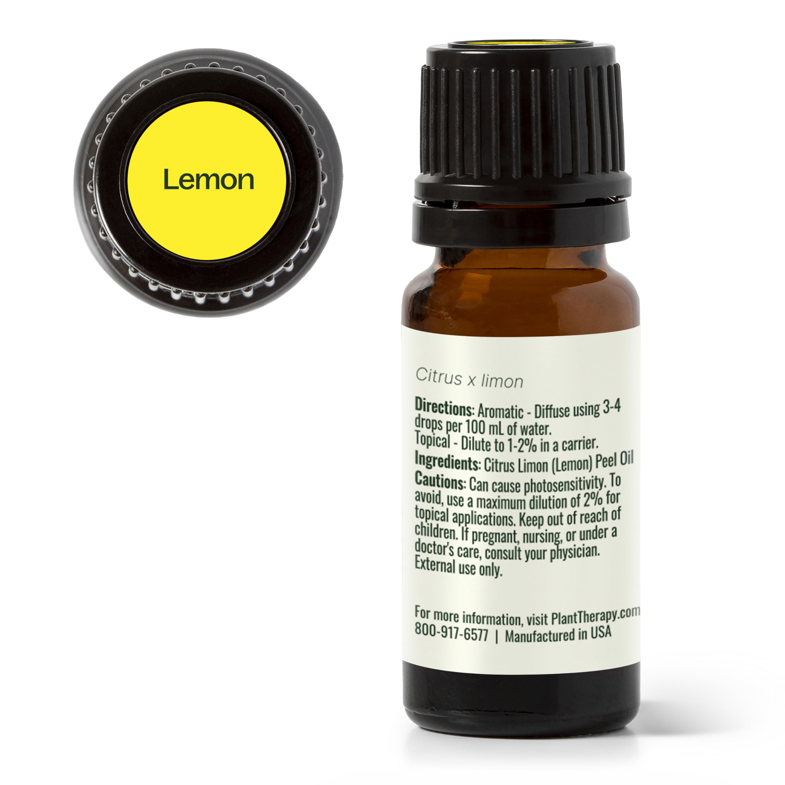 Batch-specific GC-MS report image for Plant Therapy lemon oil