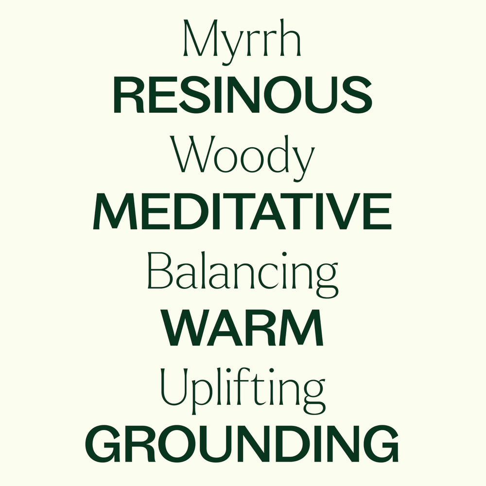 Myrrh essential oil used for DIY skincare with coconut oil