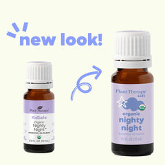 Nighty Night blend bottle with packaging from Plant Therapy