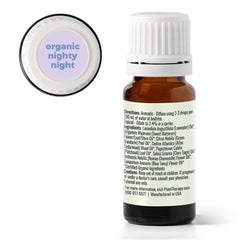 Ingredients and labeling for Nighty Night blend by Plant Therapy