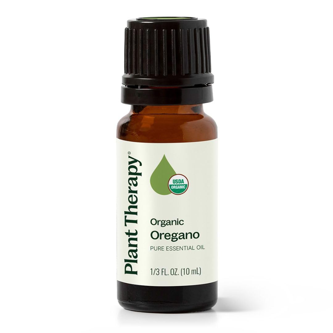 Front view of Plant Therapy Organic Oregano Essential Oil 10 mL bottle
