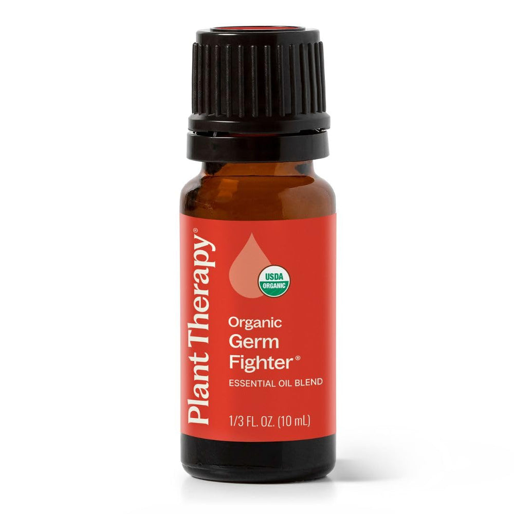 Plant Therapy Organic Fighter Essential Oil Blend 10 mL bottle front view