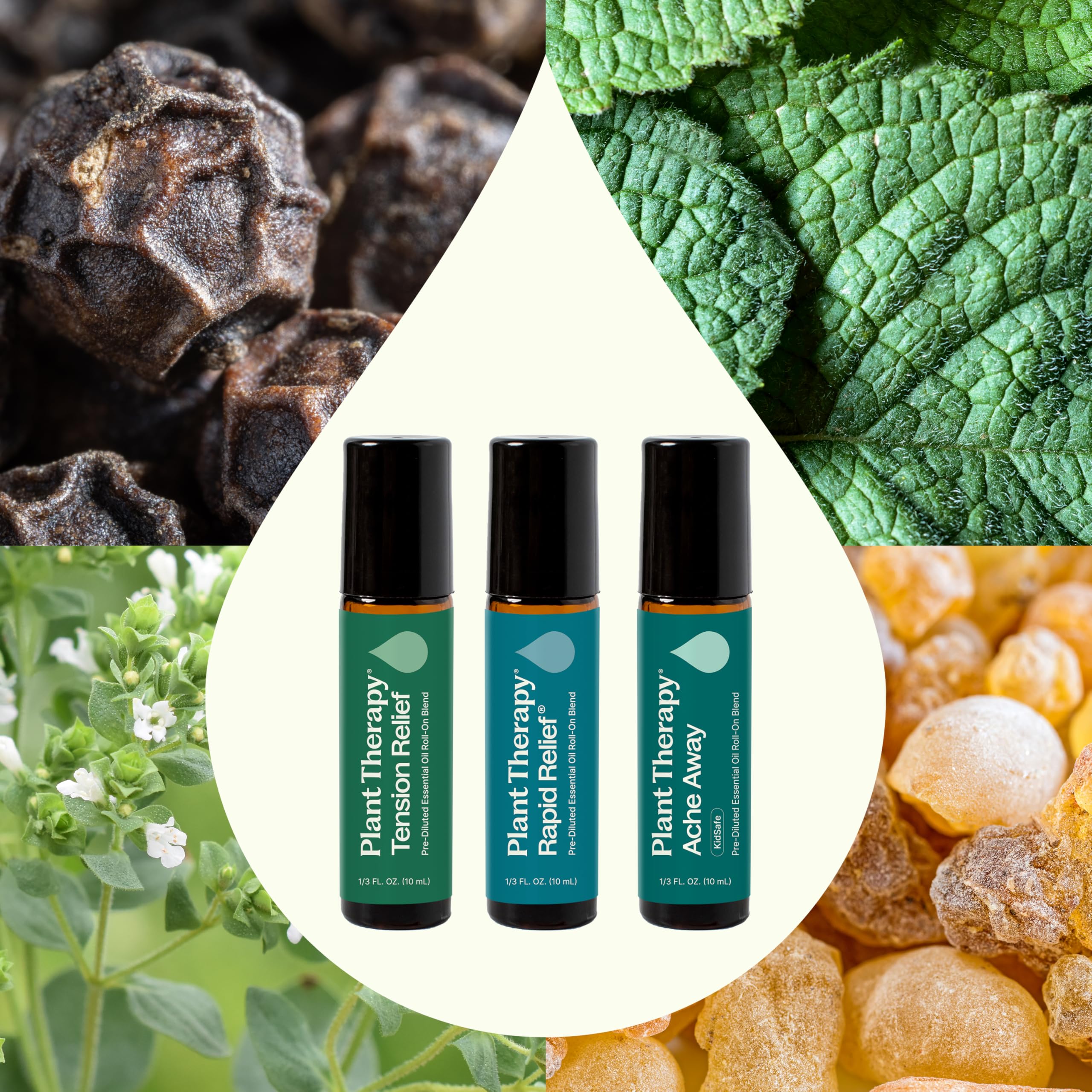 Tension Relief essential oil roll-on bottle