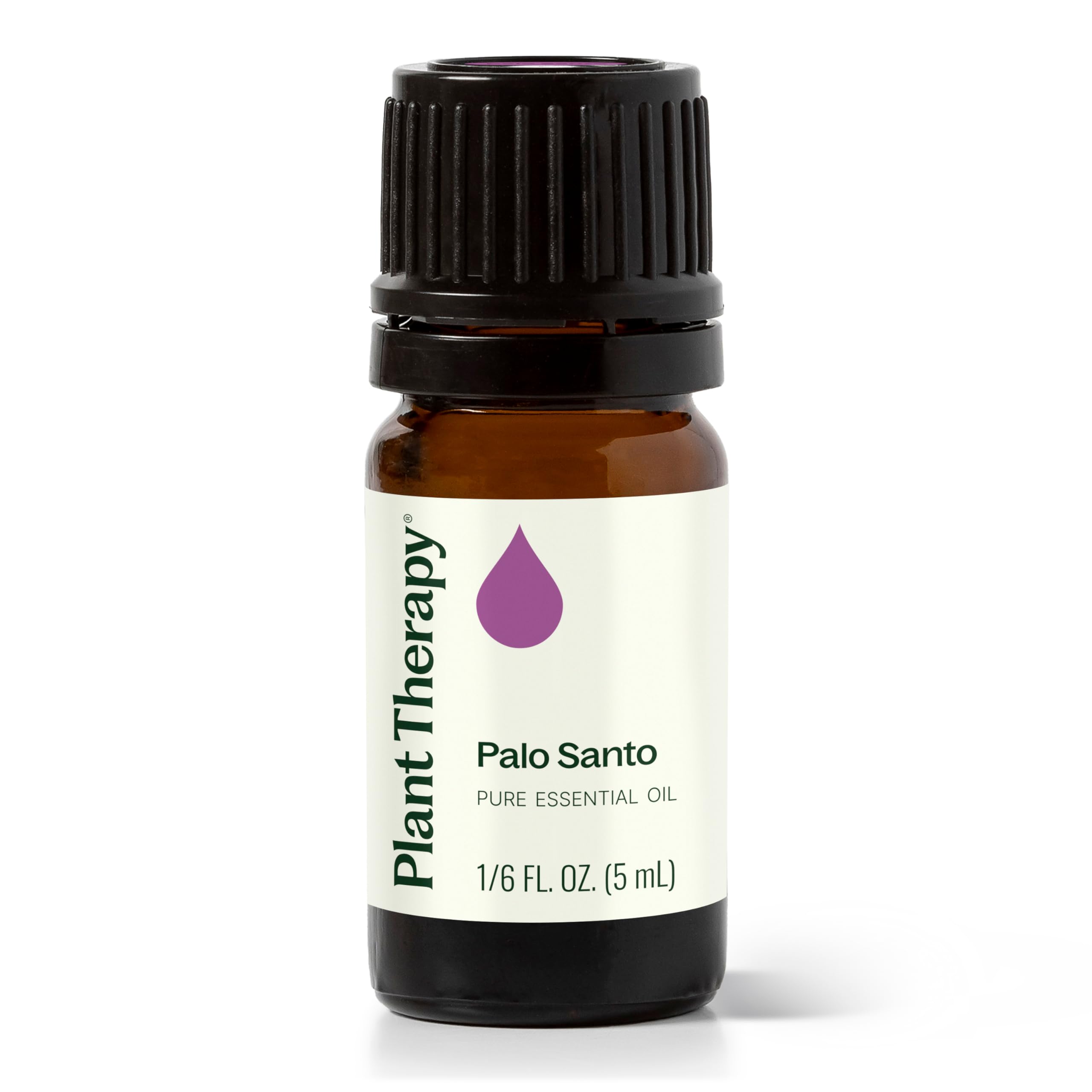 Plant Therapy Palo Santo essential oil bottle 5 mL in amber glass
