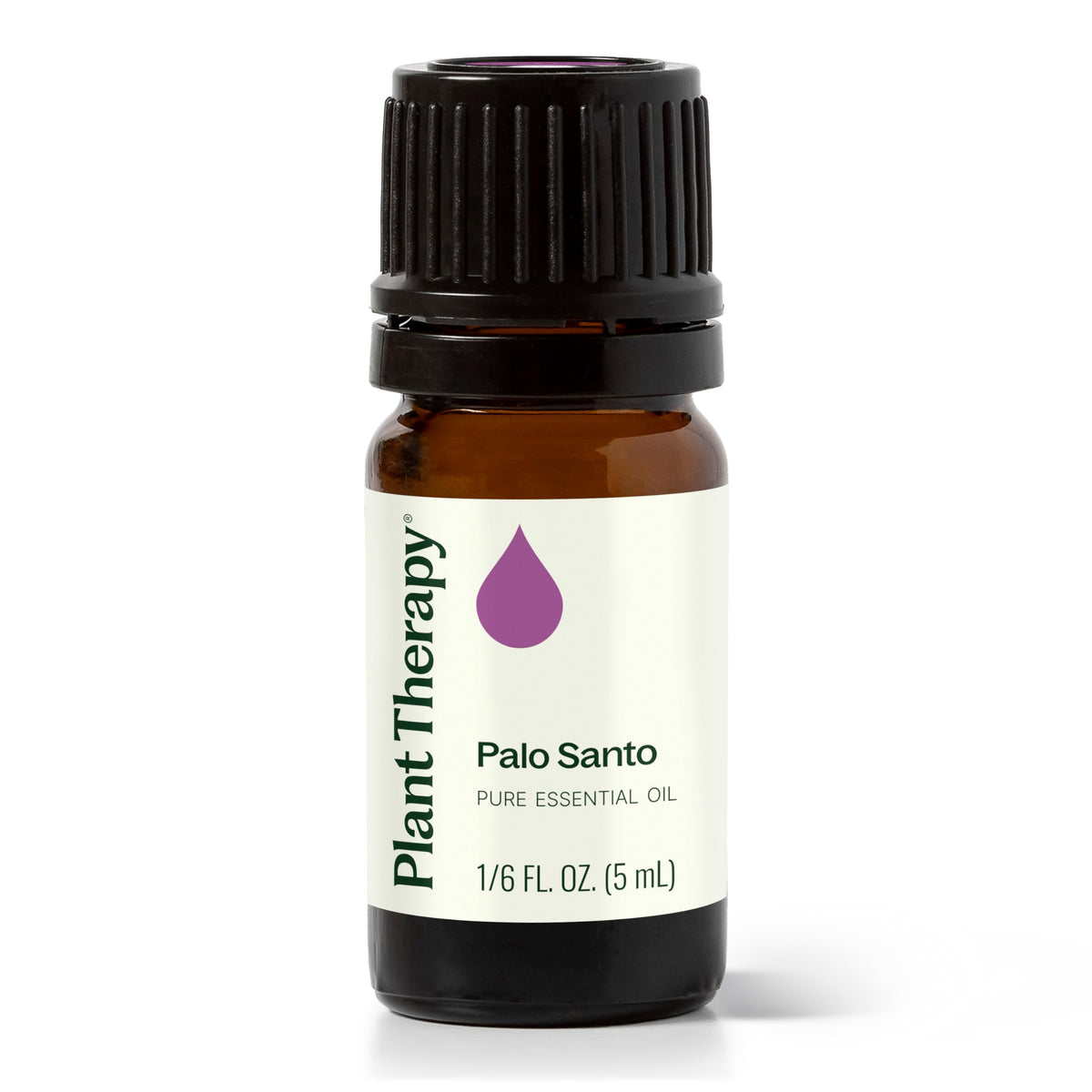 Plant Therapy Palo Santo essential oil bottle 5 mL in amber glass