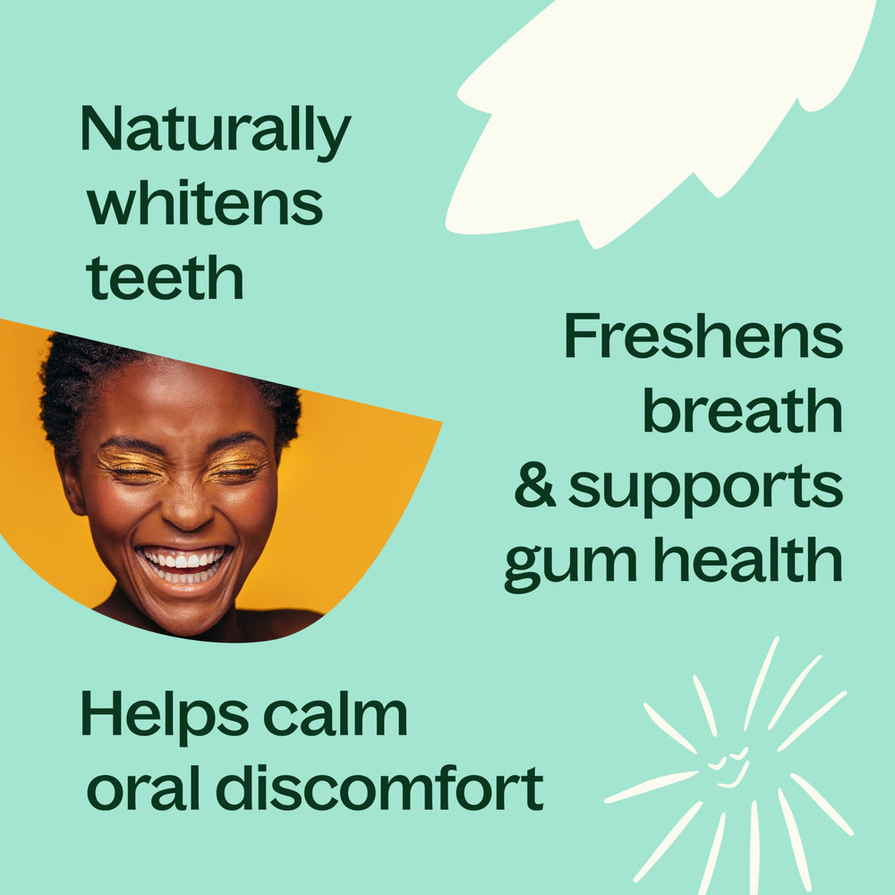 Coconut oil, peppermint and clove ingredients illustration