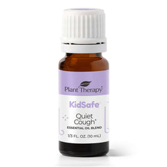 Plant Therapy Quiet Cough KidSafe essential oil blend bottle 10 mL
