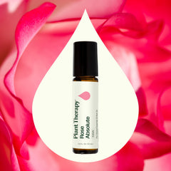 Back view of Plant Therapy Rose Absolute Roll-On bottle