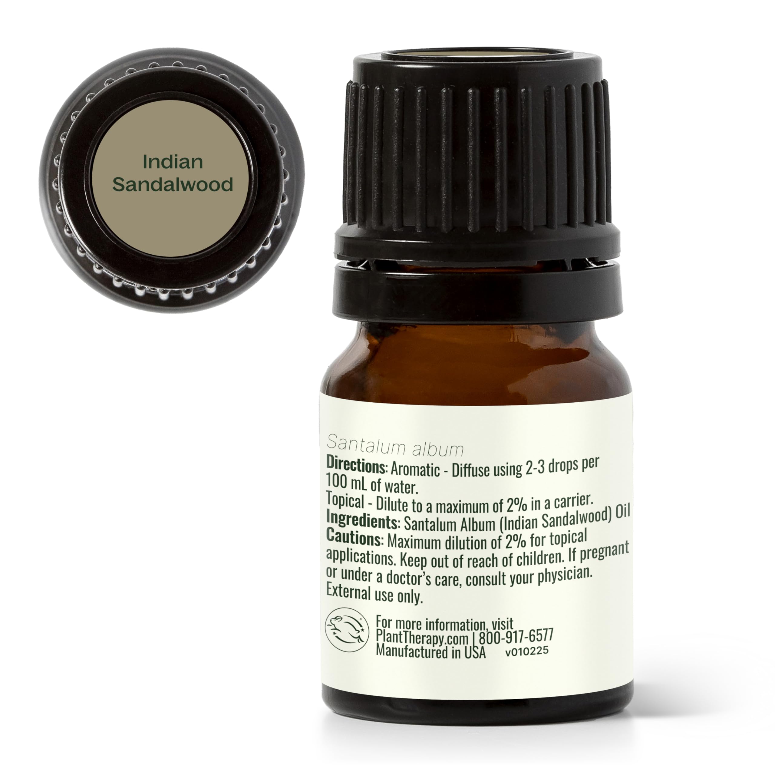 Plant Therapy Sandalwood Indian Oil being poured for a soft ambient aroma.