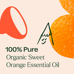Plant Therapy branding with orange essential oil bottle