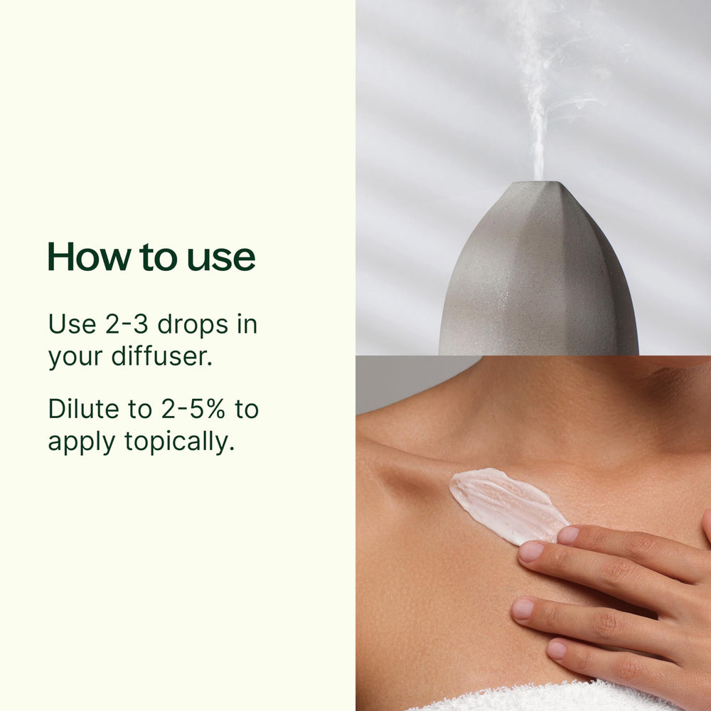 Close-up of Plant Therapy Tension Relief bottle label